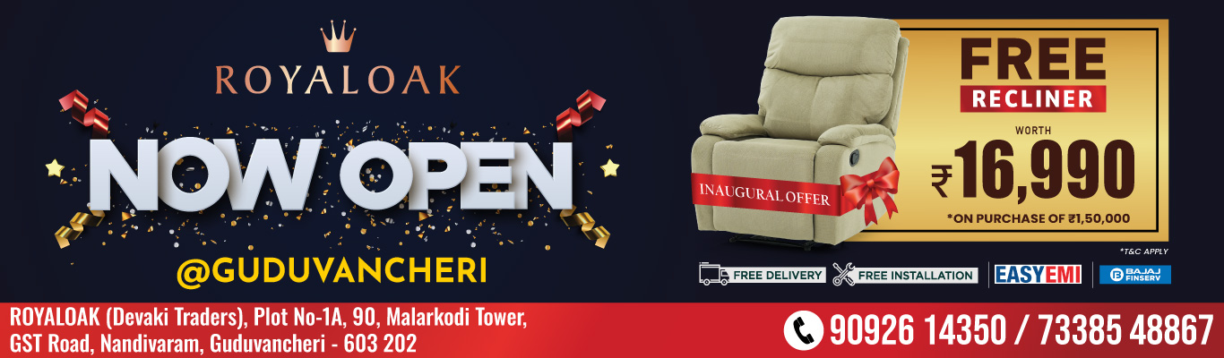 Now Open @Guduvancheri